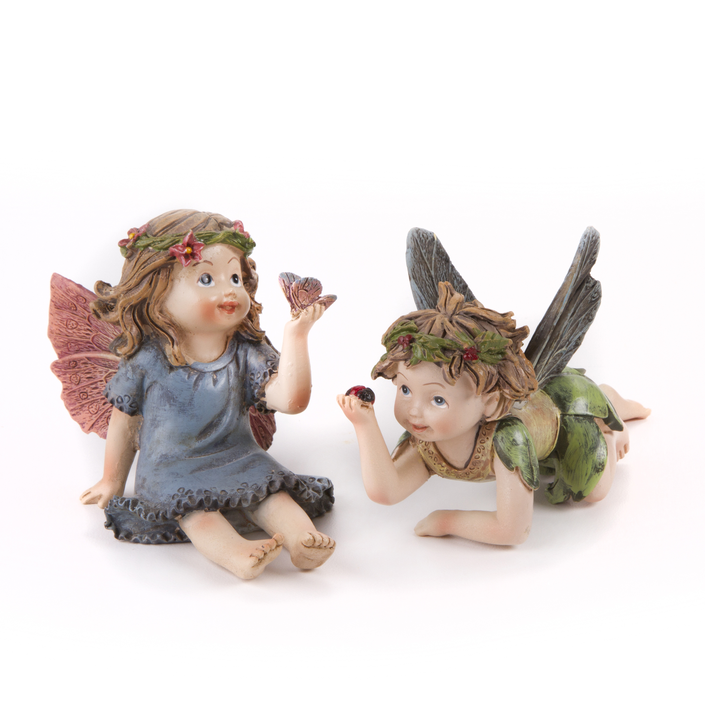 Young Fairy Figurines Laying And Sitting Assorted - Picture 1 of 1